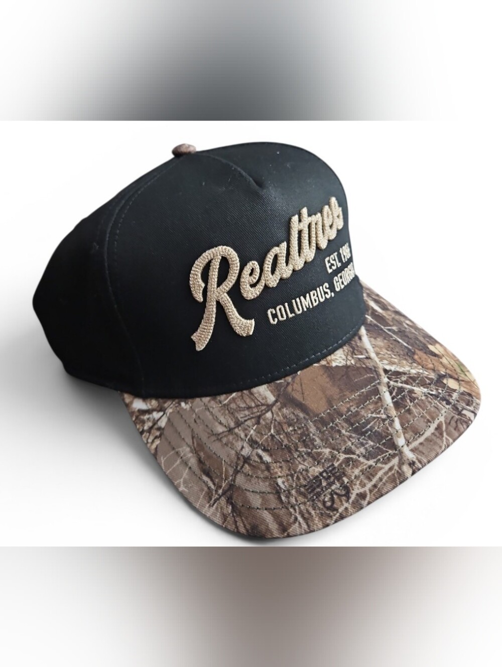 Realtree Camouflage Snapback hat Woodland black/brown Camo - Picture 2 of 6